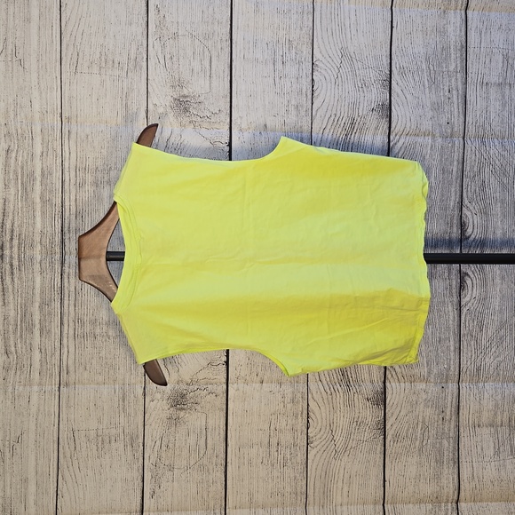 Adidas Neon Green Cropped Tank Top, Women's Size Medium, Decent Condition - Picture 2 of 7